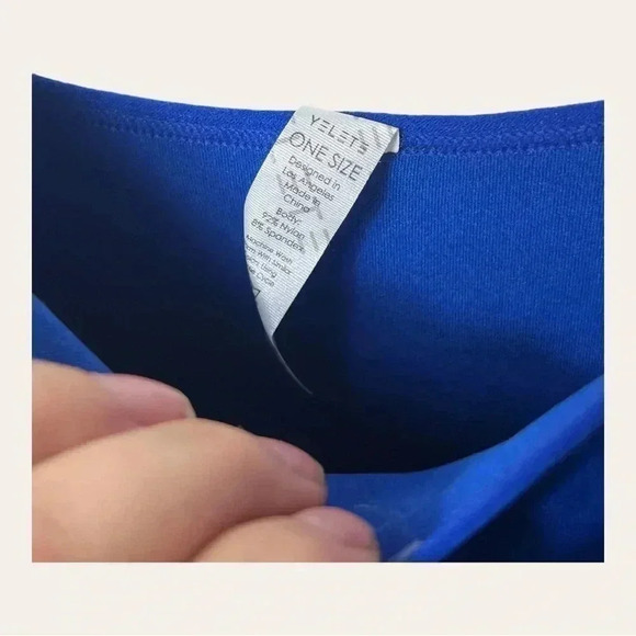 1272. Yelete SPAGHETTI STRAP SLIP DRESS SIZE ONE SIZE REGULAR ROYAL BLUE MINI - Picture 6 of 9